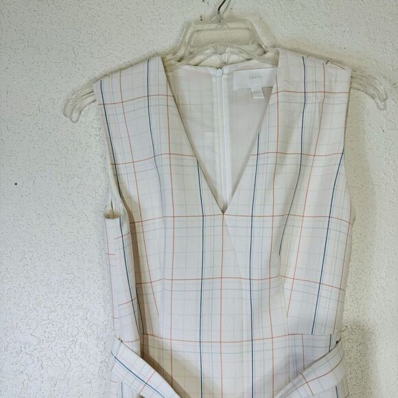 Hugo Boss White Plaid Midi Dress - Picture 12 of 12